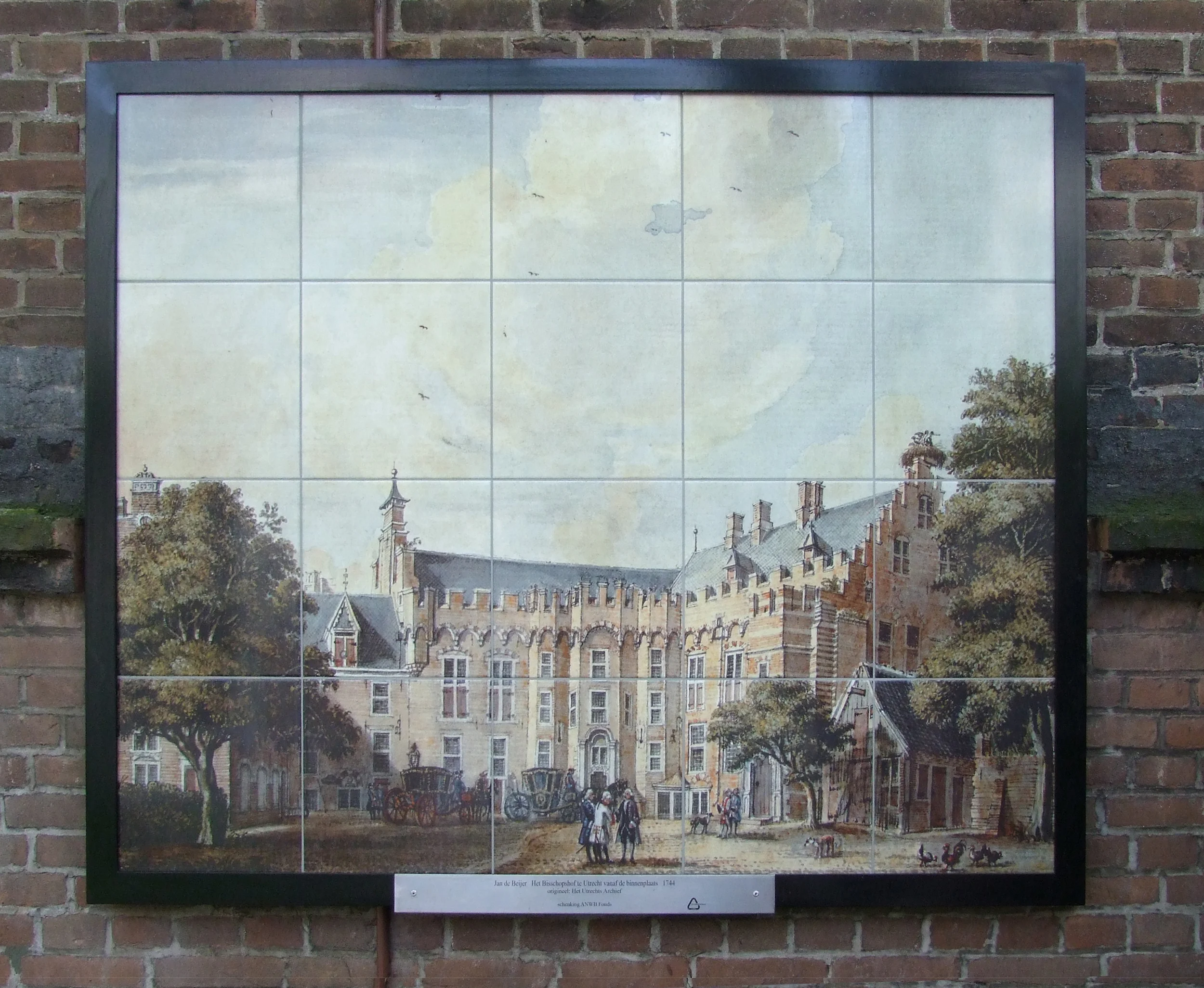 Bisschopshof nu Flora's Hof, onder de Domtoren