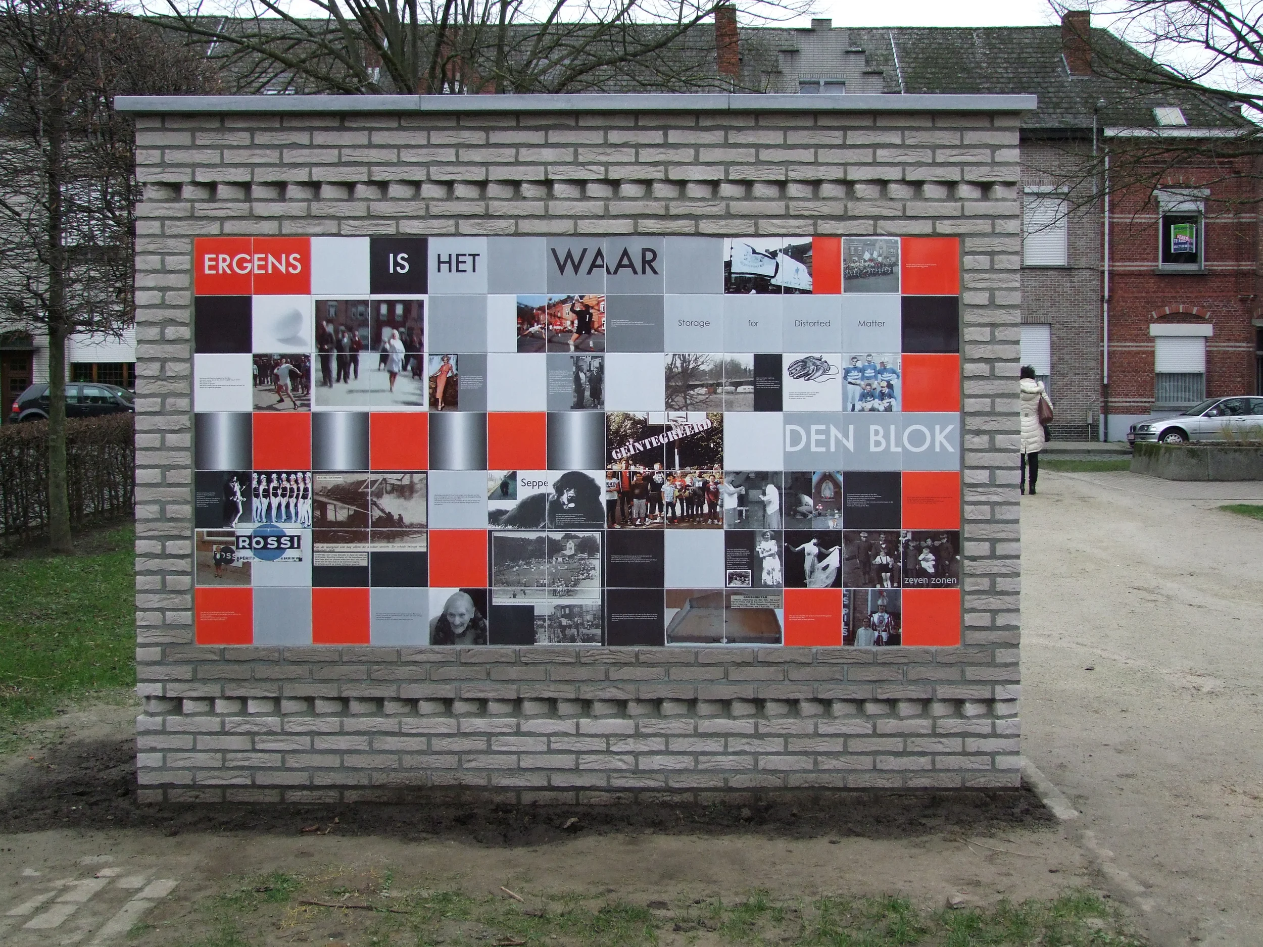 Herinneringsmuur in Aalst, België