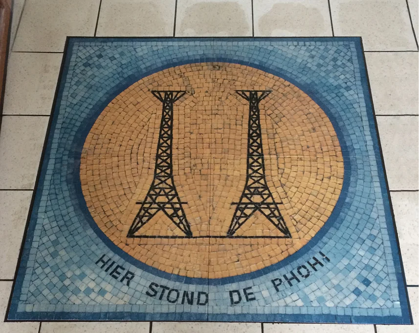 Phohi tegeltableau in de vloer