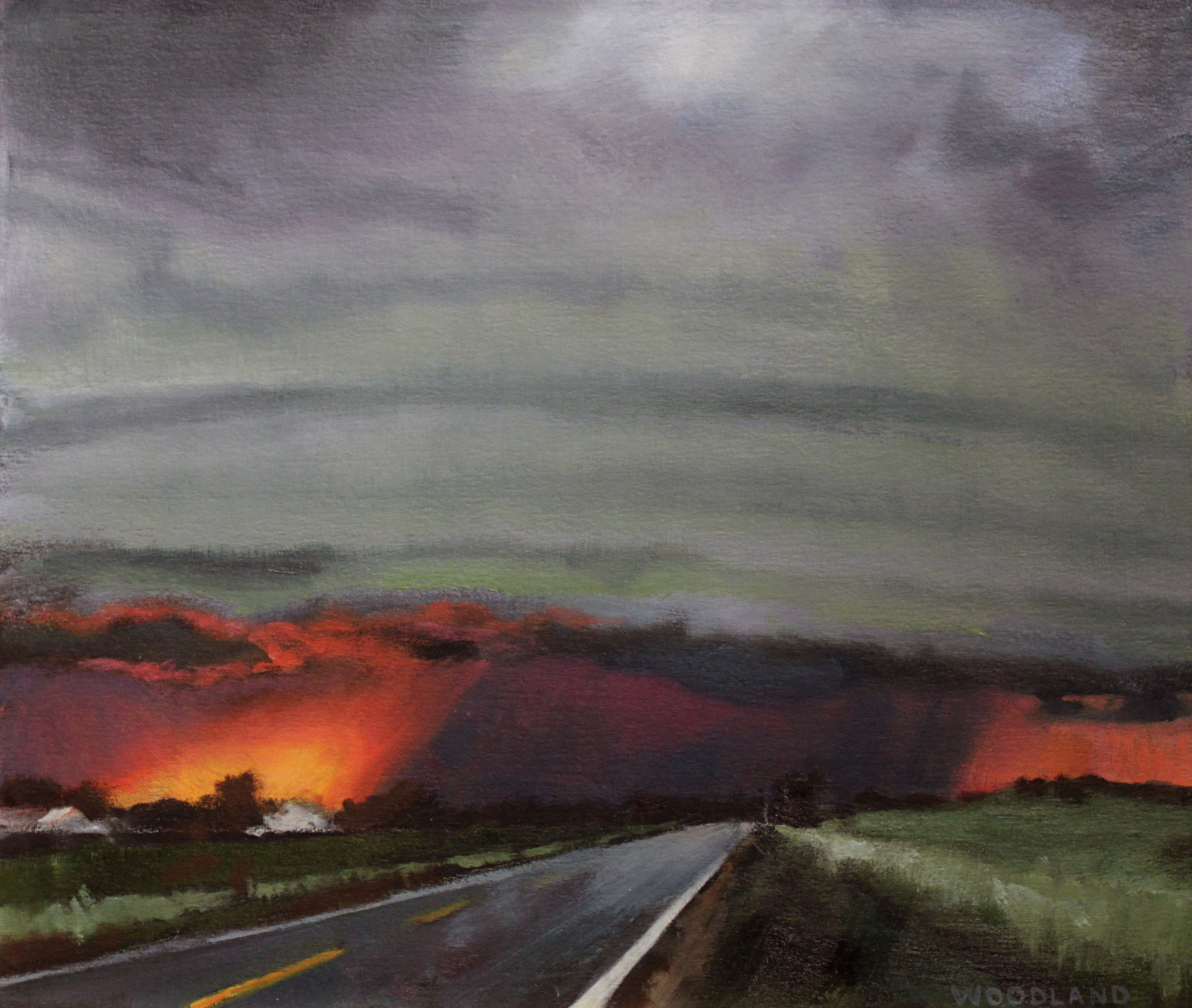 BW-009, Bette Woodland, Gust Front, Oil on Artboard, 2011, 8 x 10.jpg