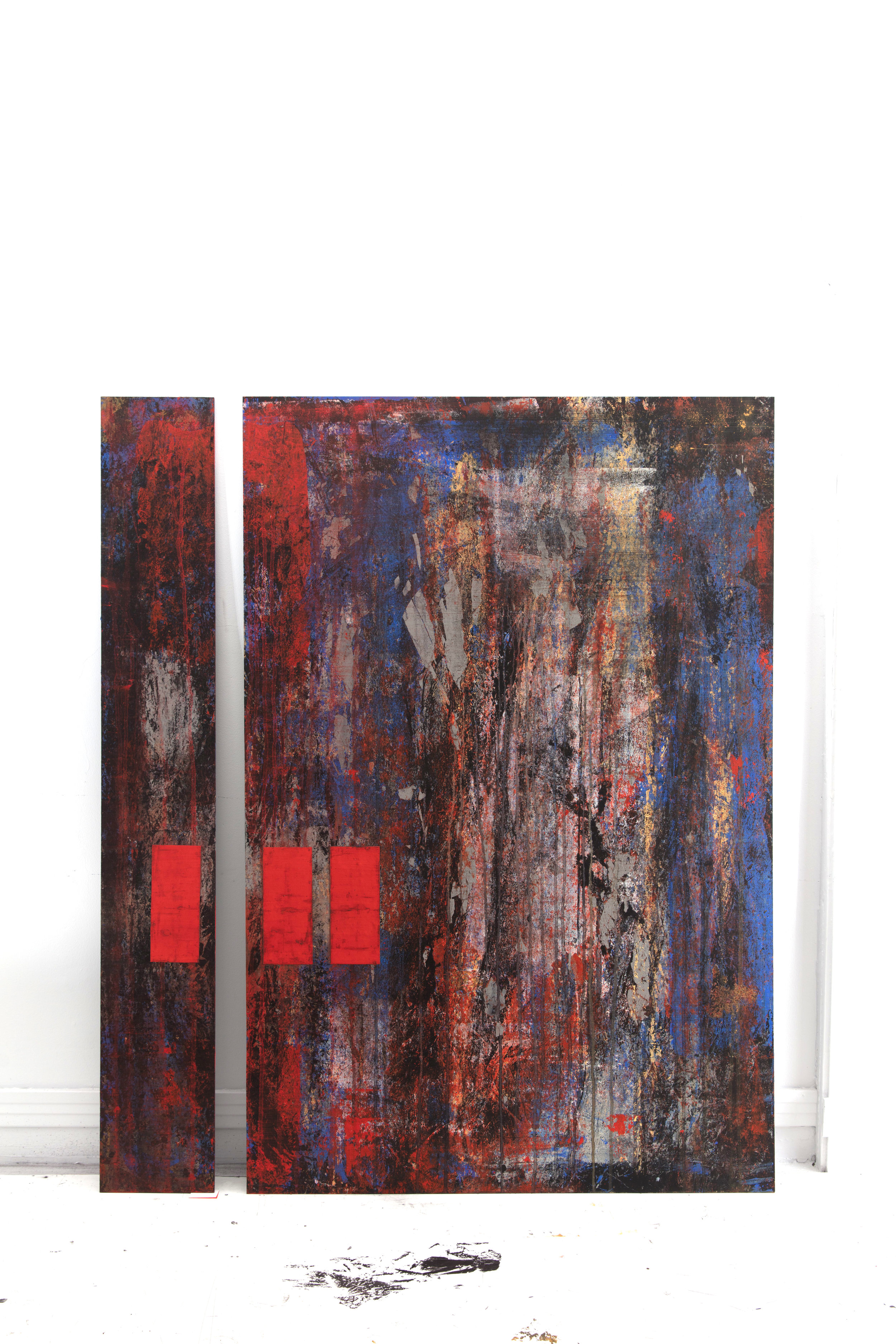 ED-060, Distraction (Diptych), Mixed Media on Panel, 2016		.jpg