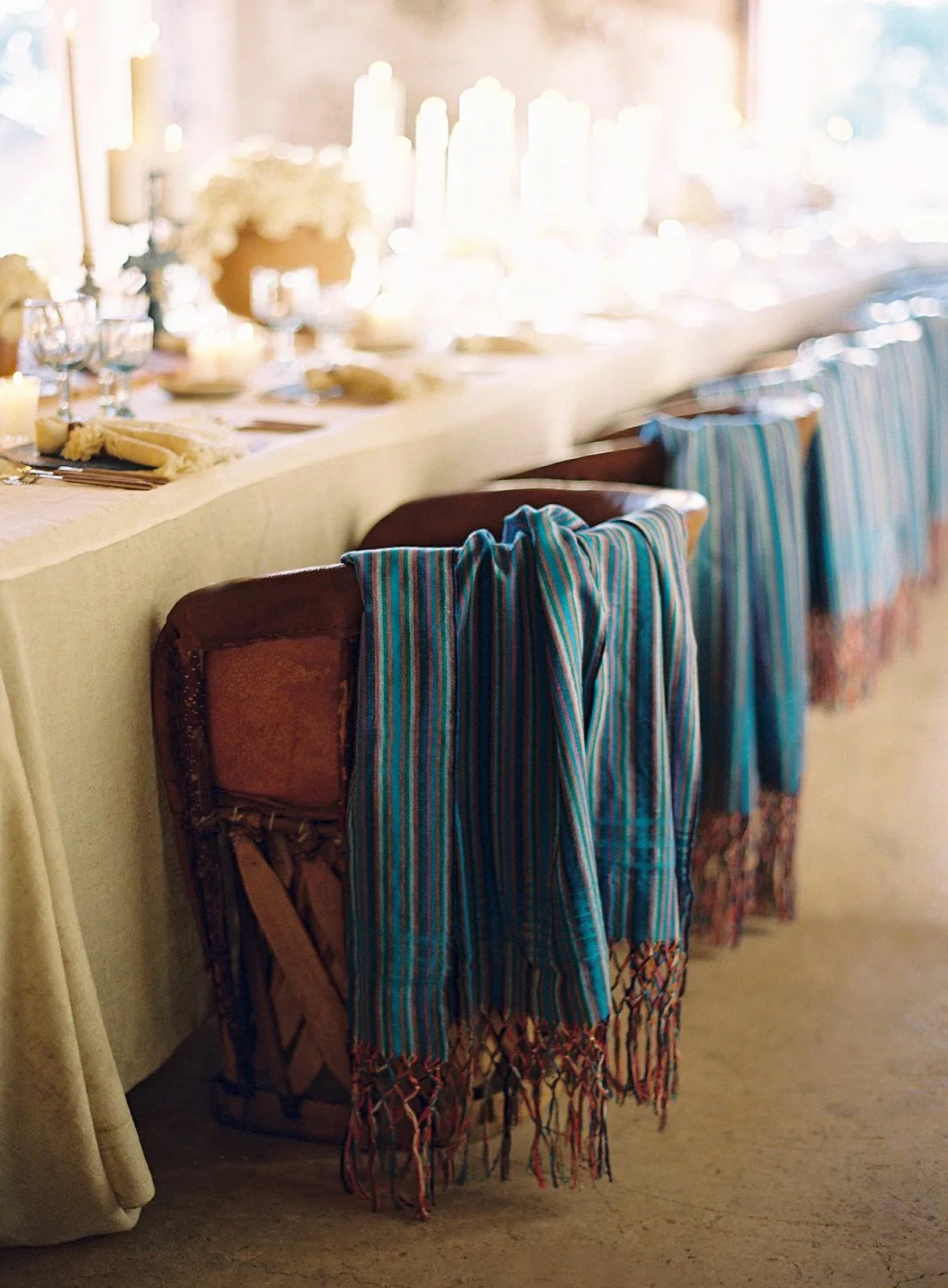 Beautiful hand loomed shawls .... one for each guest!
