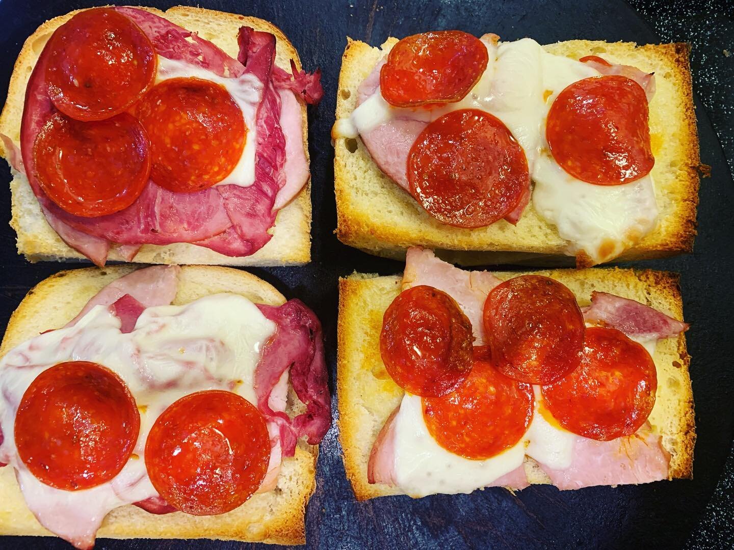 #ham #peperoni #roastbeef #italianbread #mozzarella