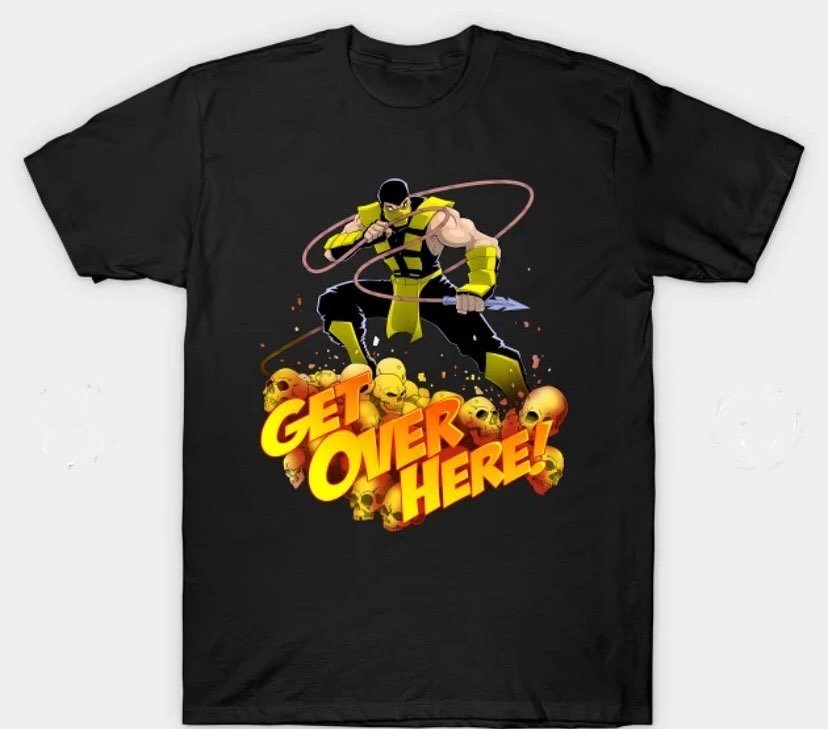 Grab this Mortal Kombat shirt design &ldquo;Mortal Kombat Scorpion Get Over Here&rdquo;&hellip; only at TeePublic.com/user/cooldojobro &hellip; #cooldojo #mortalkombat #scorpionmortalkombat