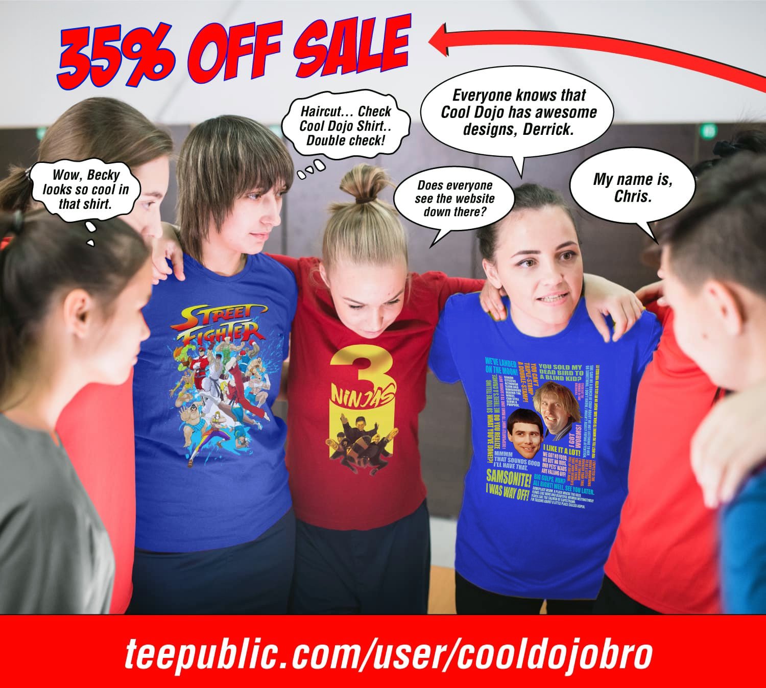 35% OFF SALE! teepublic.com/user/cooldojobro 
#cooldojo #tshirts #sale