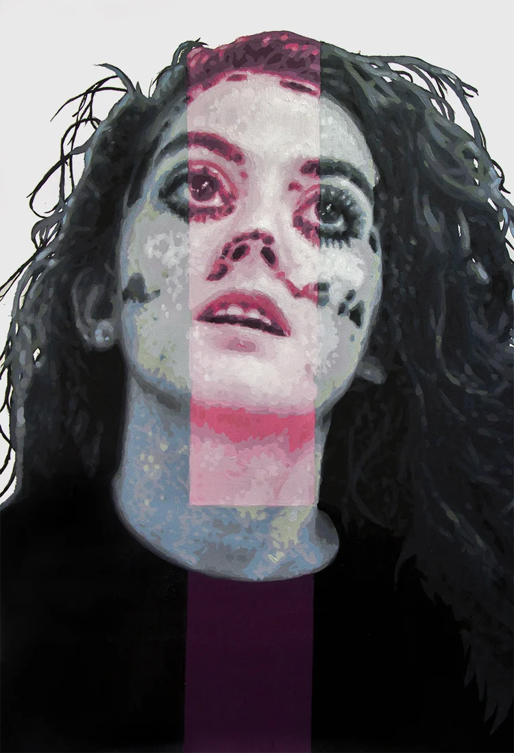 Gray (Breach) Acrylic on Paper 40x30 inches 2014