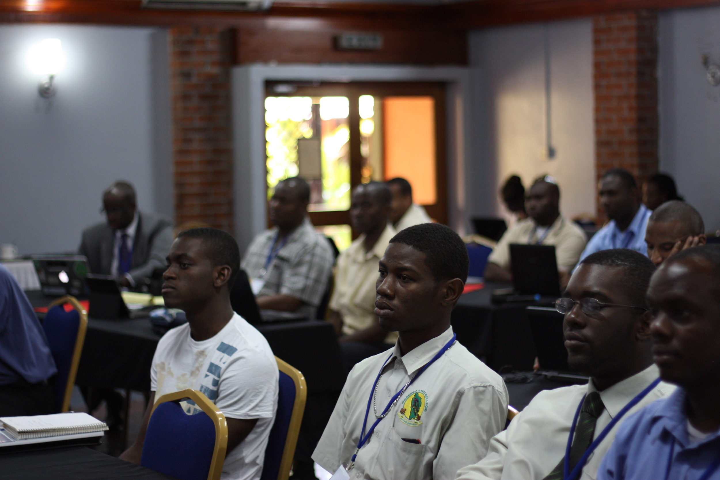 Engaged students of the Dominica State College