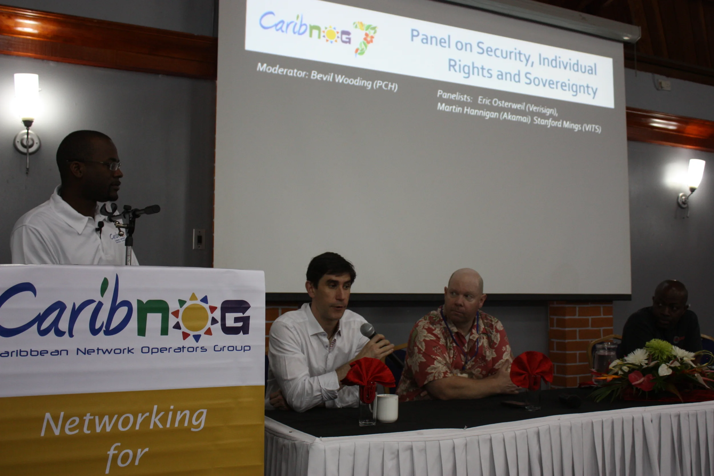 Eric Osterweil (Verisign) on the Panel discussion on Security, Individual Rights and Sovereignty