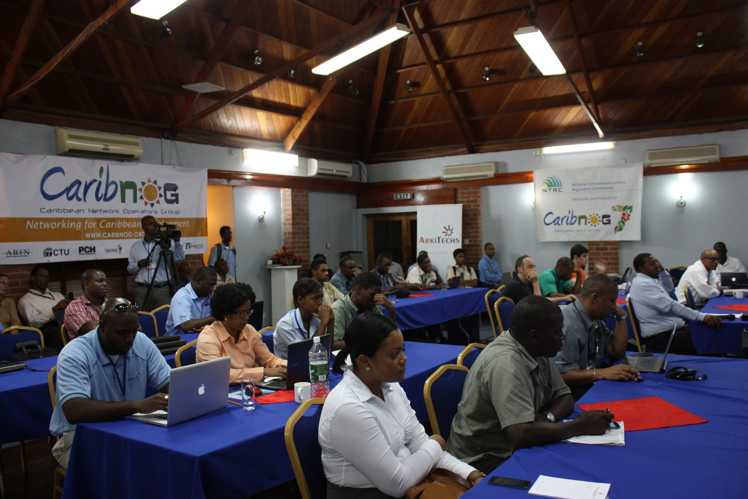 Audience keenly following service provider discussion