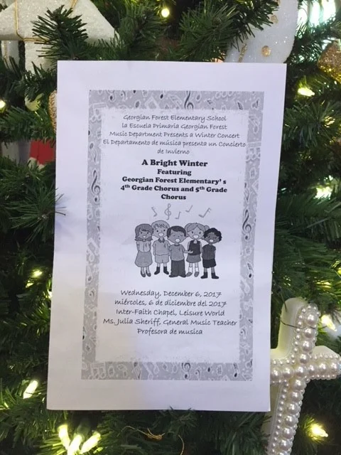  children's concert on December 6
