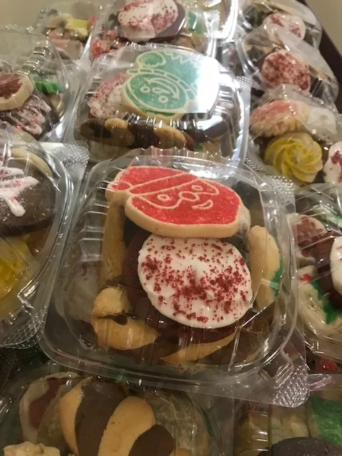 Christmas cookies for gift bags