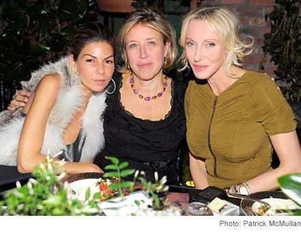 Photo: Eva Lorenzotti, Veronica Bulgari, and Jackie Astier at the Bulgari dinner