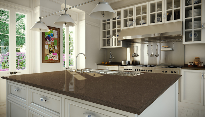 Quartz Countertop. credit: Caesarstone