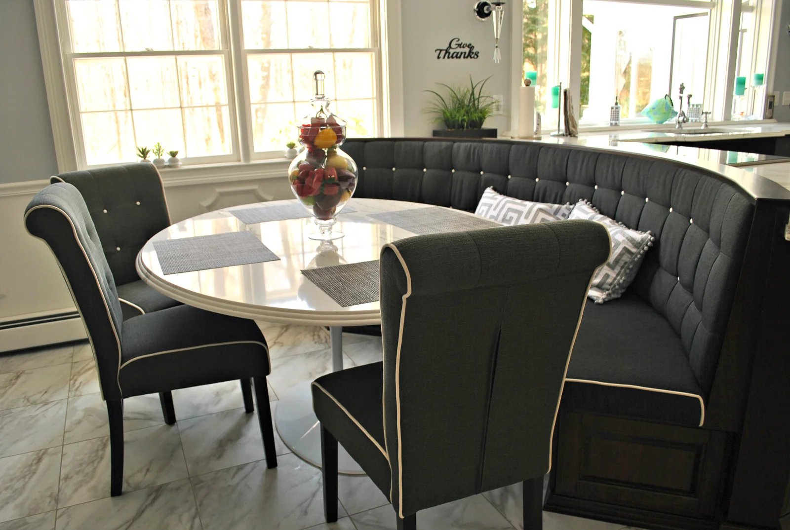 Custom Kitchen Banquette in Sturbridge, MA