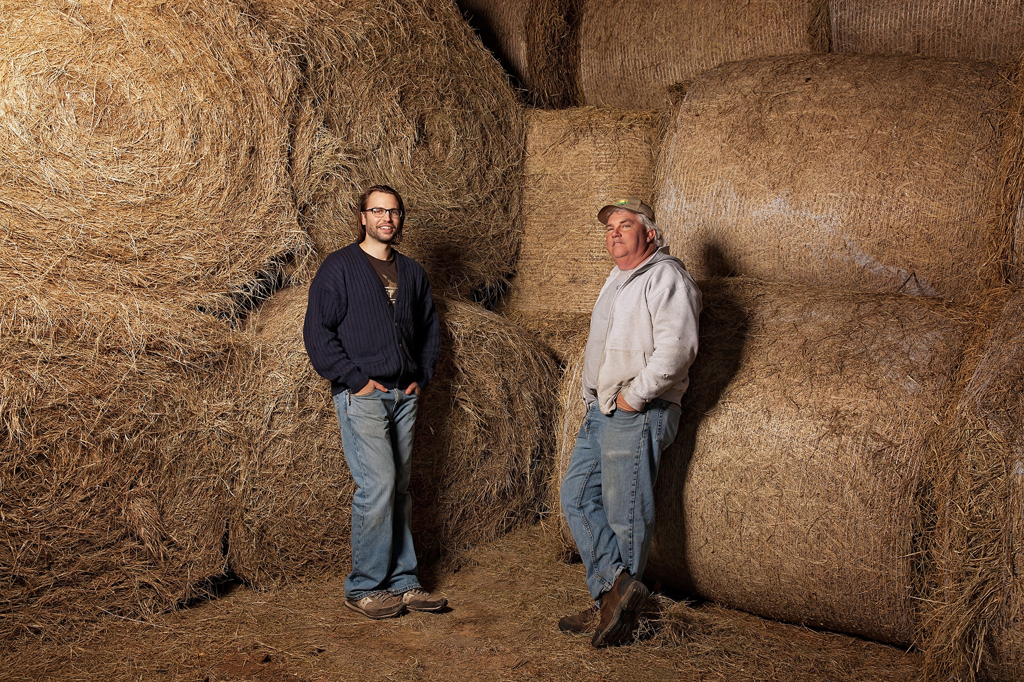 Tony DeBlauw with his buddy George.
