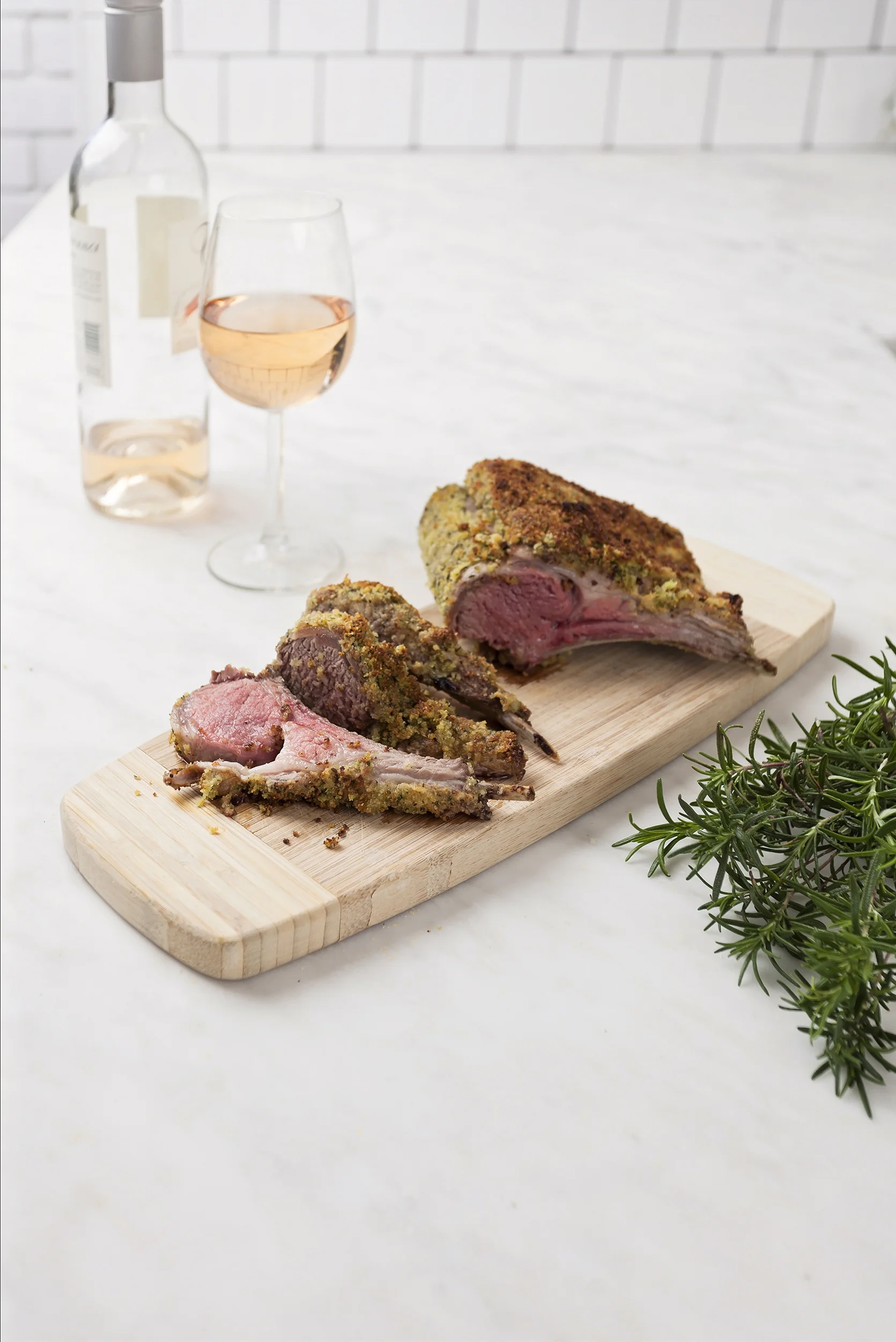Herb crusted rack of spring lamb - my favorite!