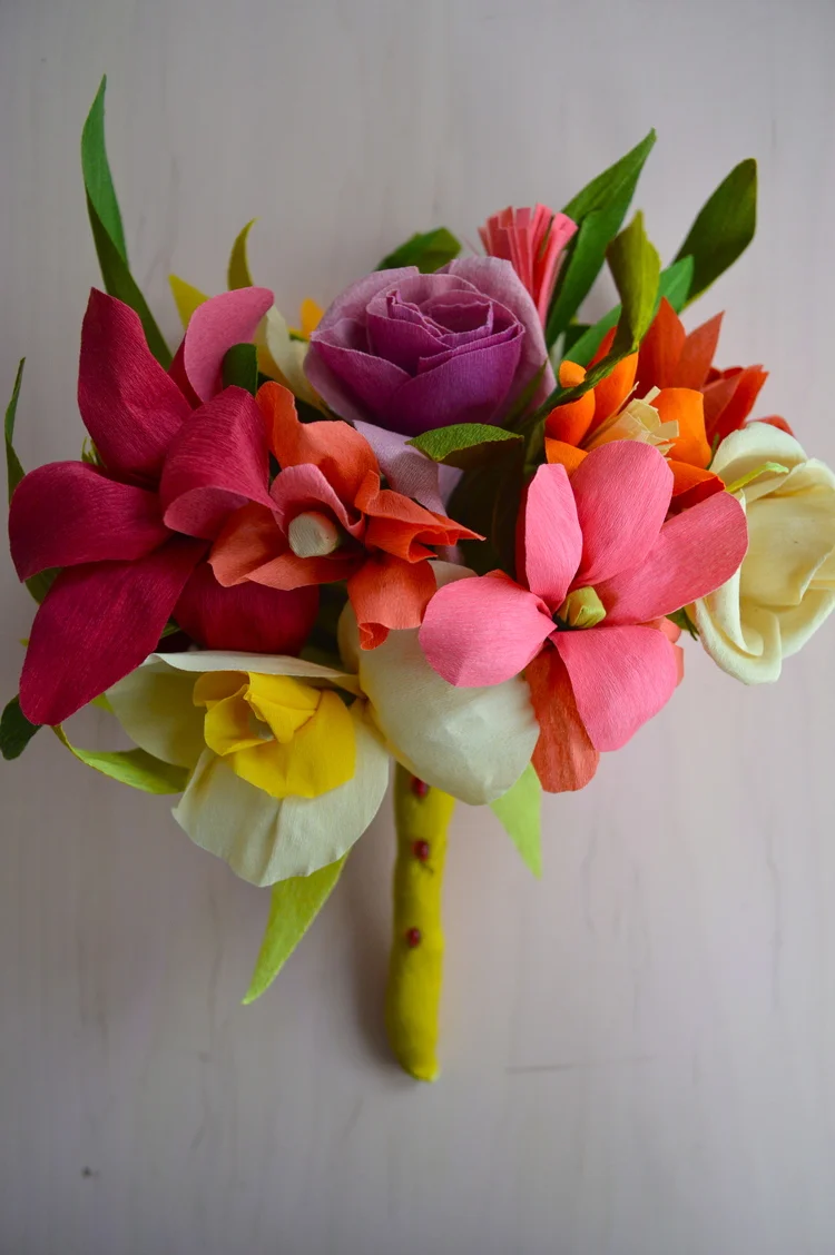 Crepe Paper Bouquet!