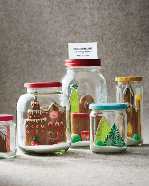 Cookie Snow Globes in Martha Stewart Living