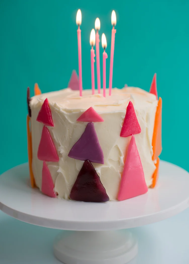 Triangle Cake Decoration