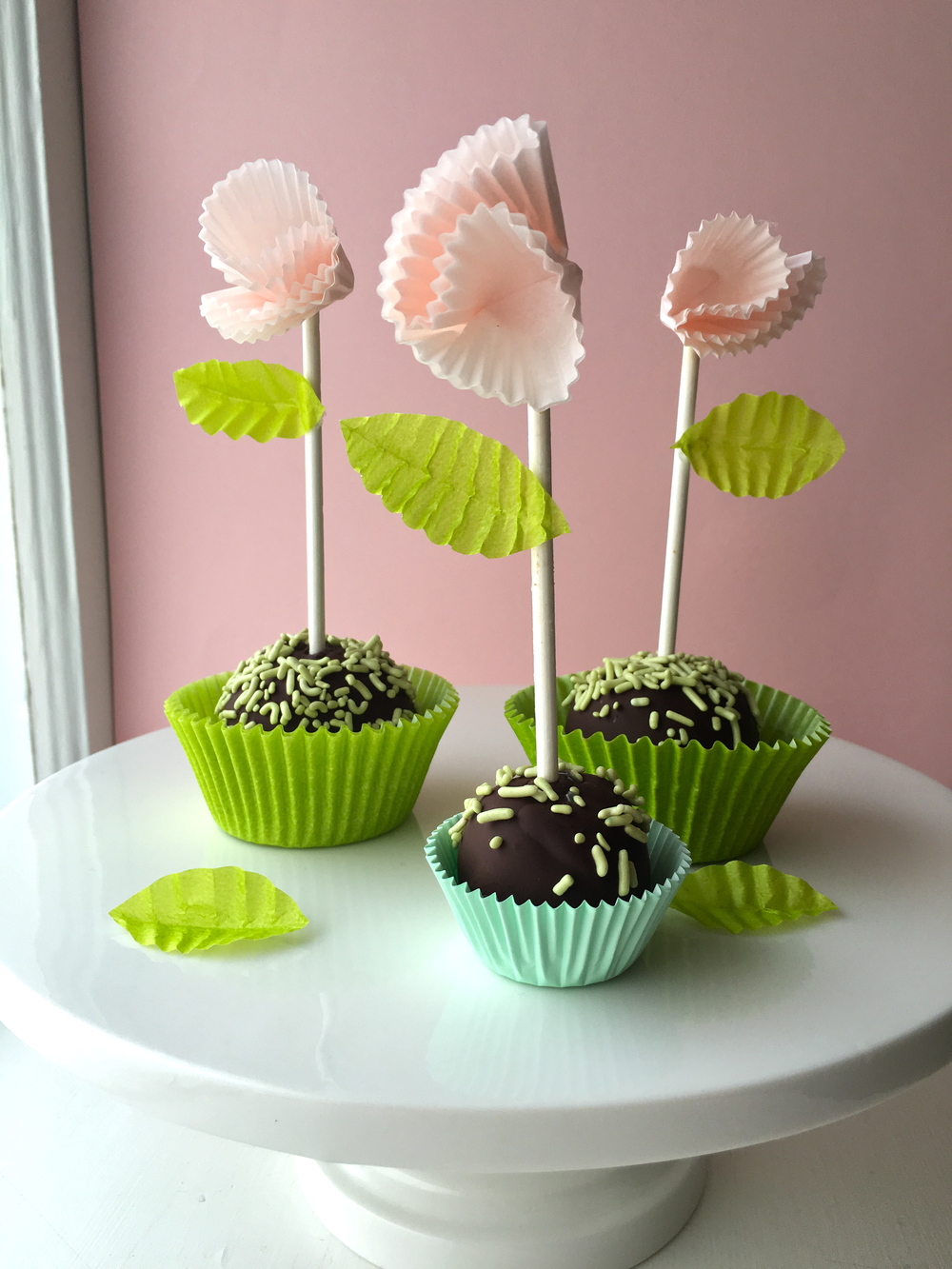 Easy Cake Pop Flowers for Mother's Day — super make it