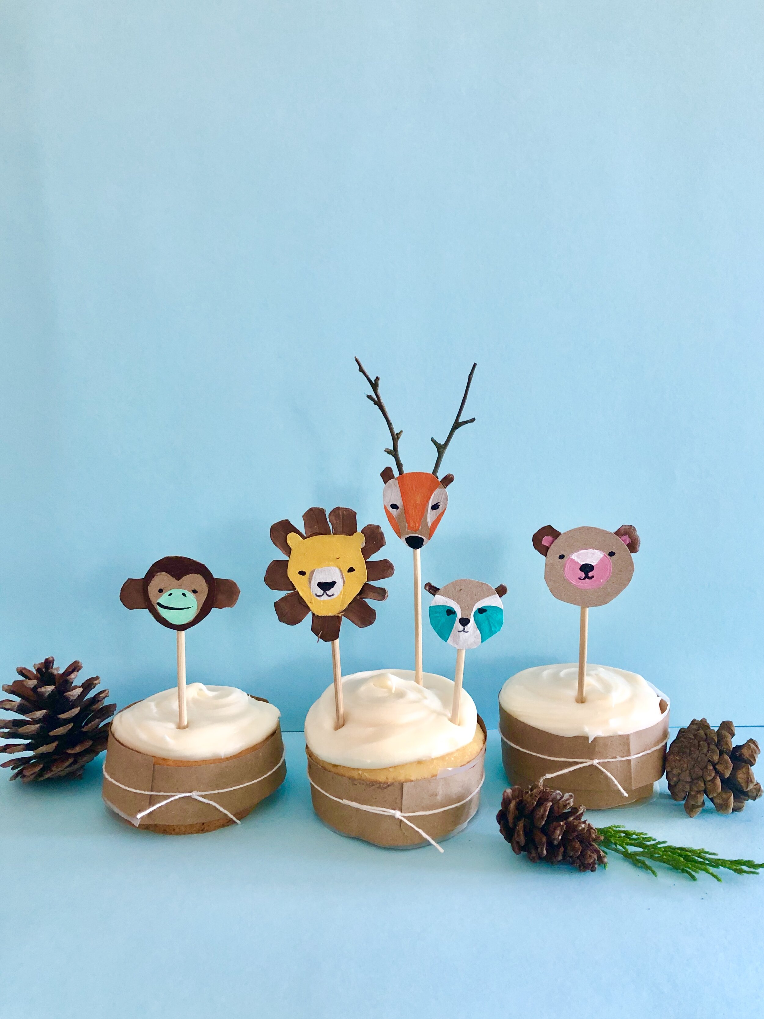 Cute and Easy Animal Cupcake Topper Craft! — super make it