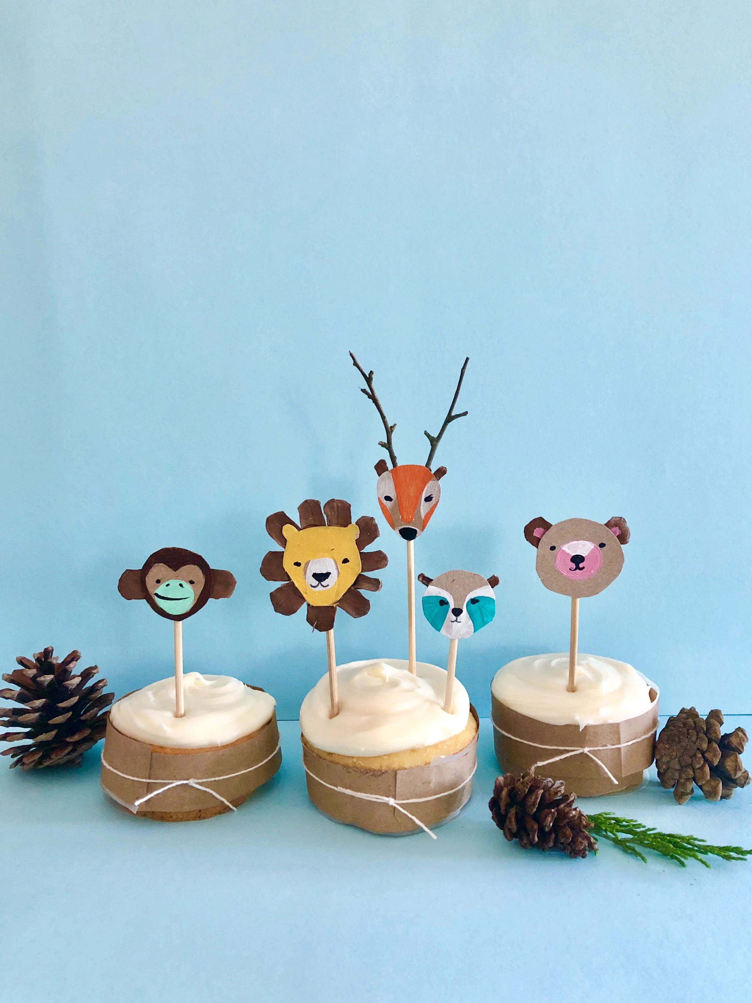 Cute and Easy Animal Cupcake Topper Craft!