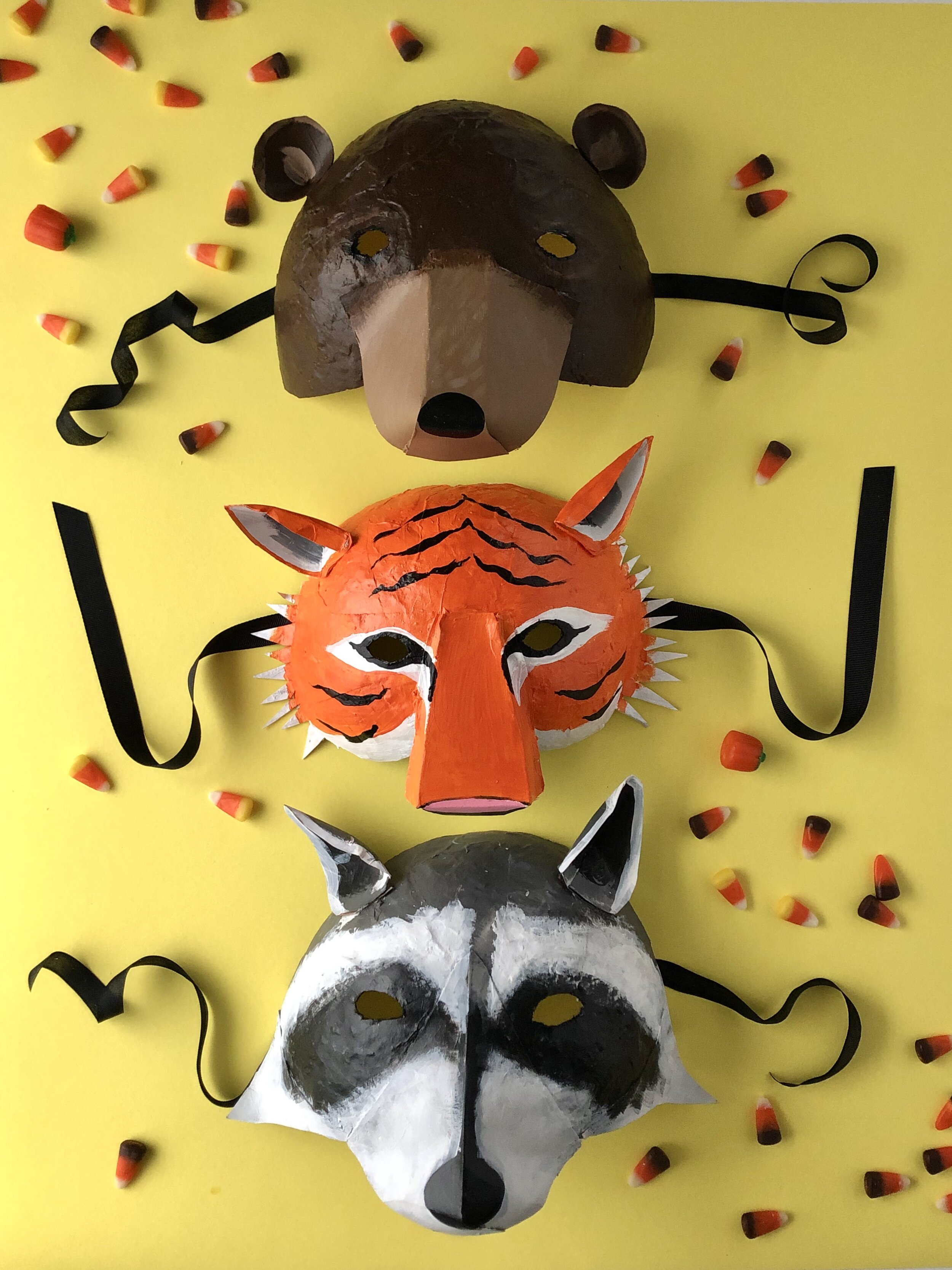 DIY Paper Mache Animal Masks  Paper mache animals, Paper mache projects,  Paper mache crafts