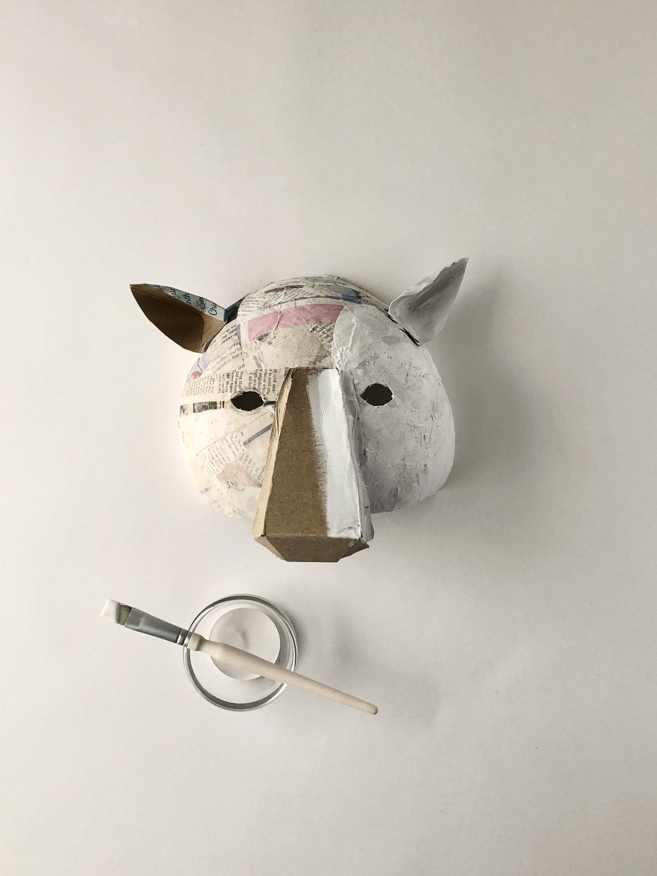 Easy DIY Paper Mache Halloween Masks — super make it