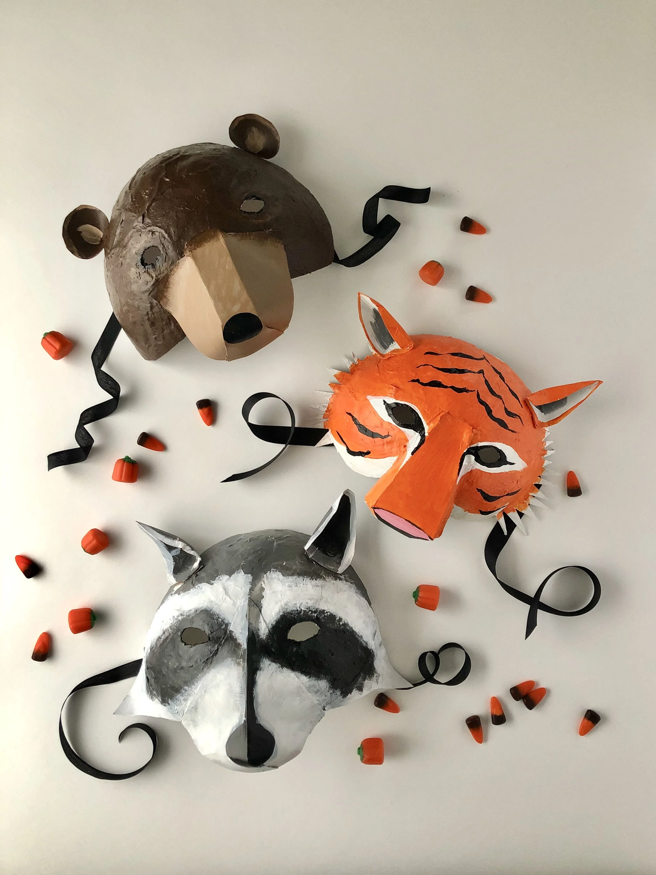 Easy DIY Paper Mache Halloween Masks