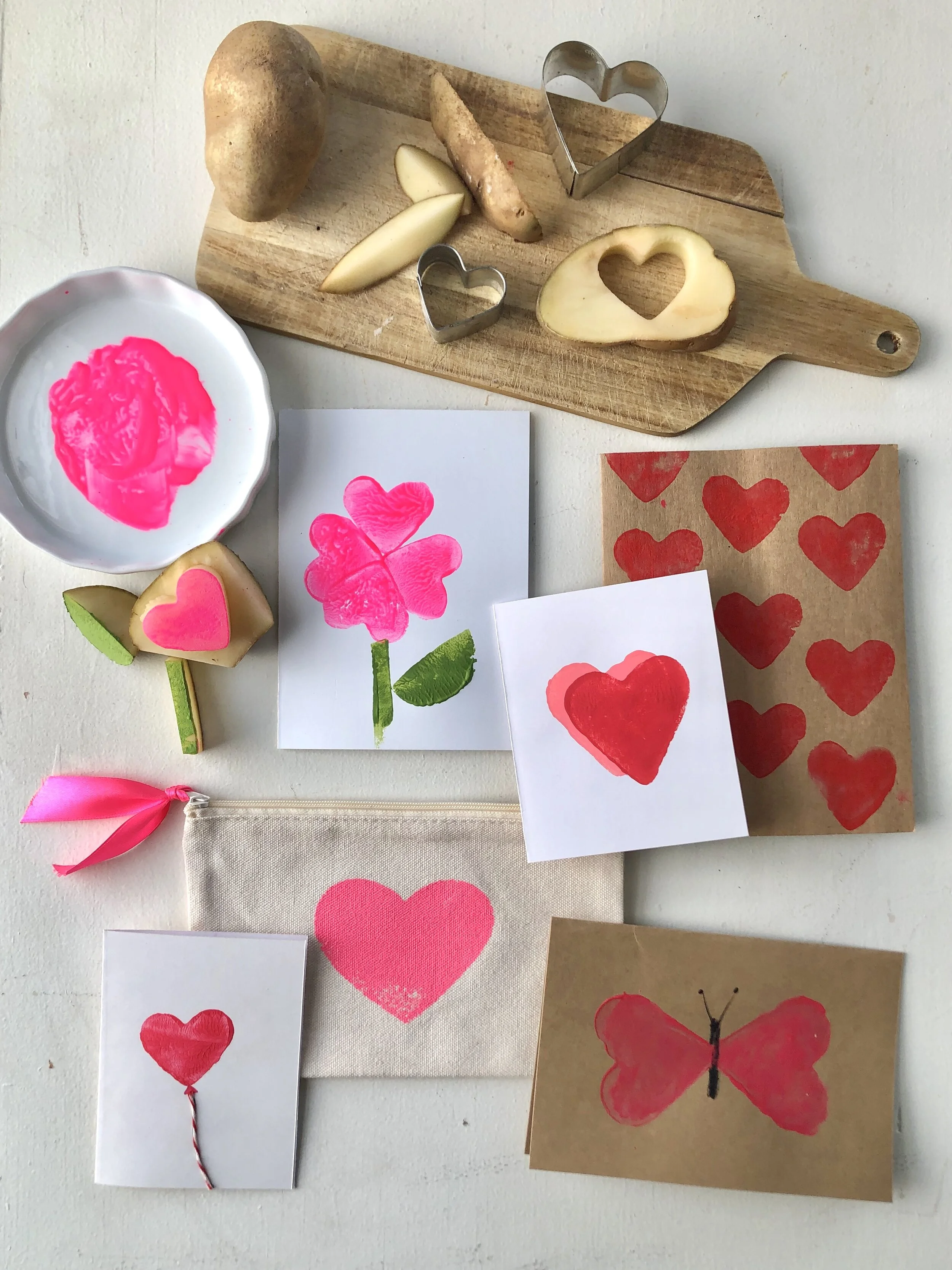 Simple Printed Valentines Made With Stuff You Probably Have!