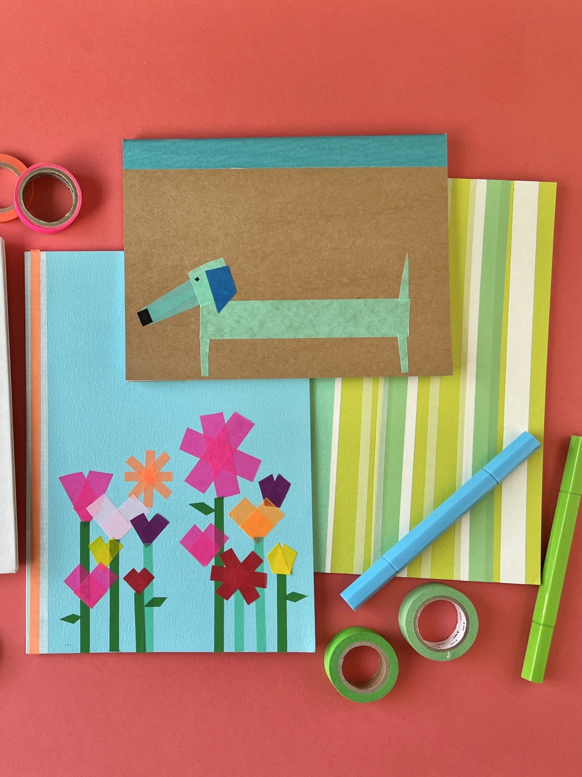 Easy Back-To-School Craft: Washi-Tape-Decorated Notebooks