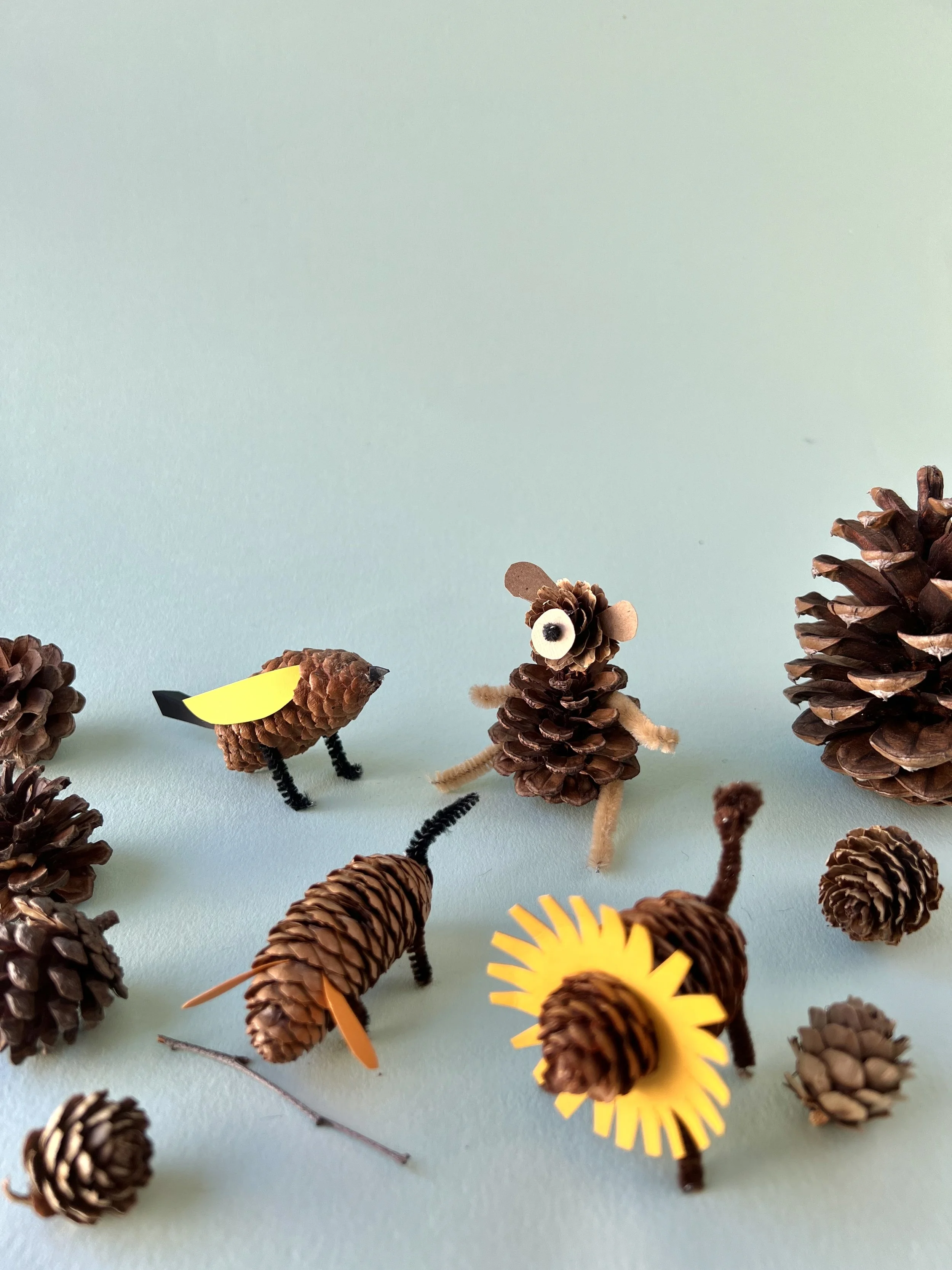 Nature Fun With Your Kids: Make Pinecone Animals!