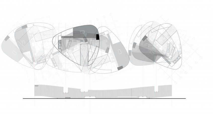 CHUM auditorium, skin study with Cannon Design Inc.