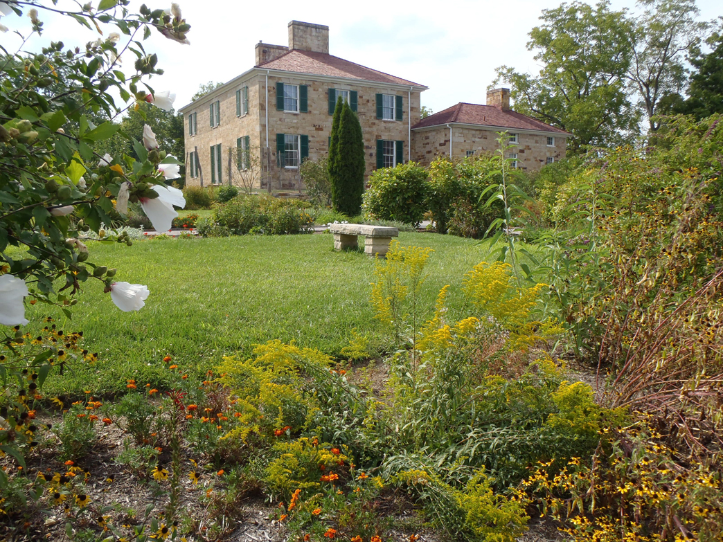 Adena, home of Ohio Governor, Thomas Worthington, with restored gardens designed by Peter Hatch