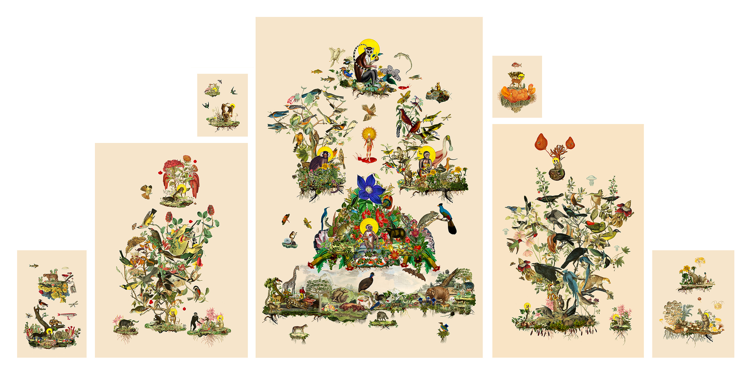 "Santos" as Altar Piece, Prints Dimension Variable, color 2016