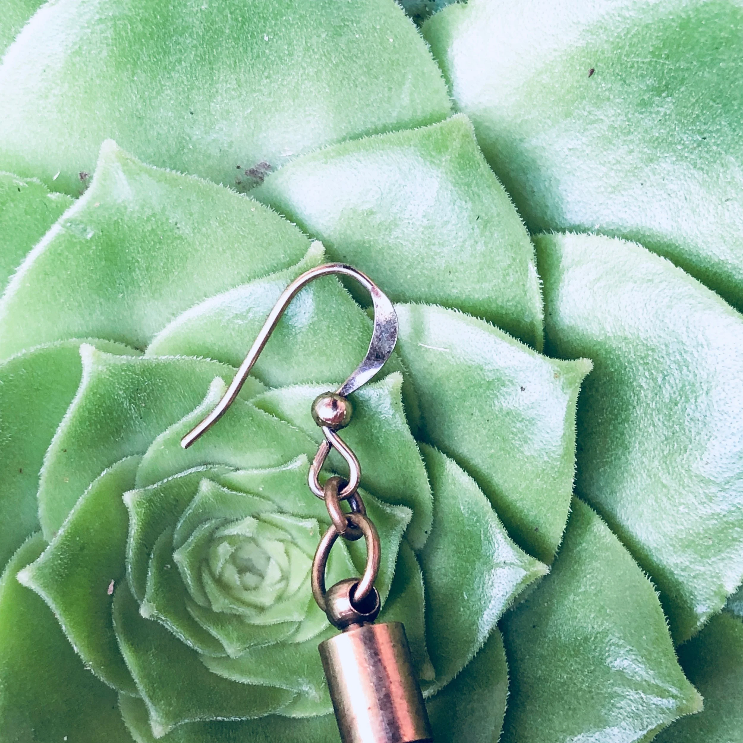 Extra Long Feather Earrings Mixed Grizzly — Astali Jewelry