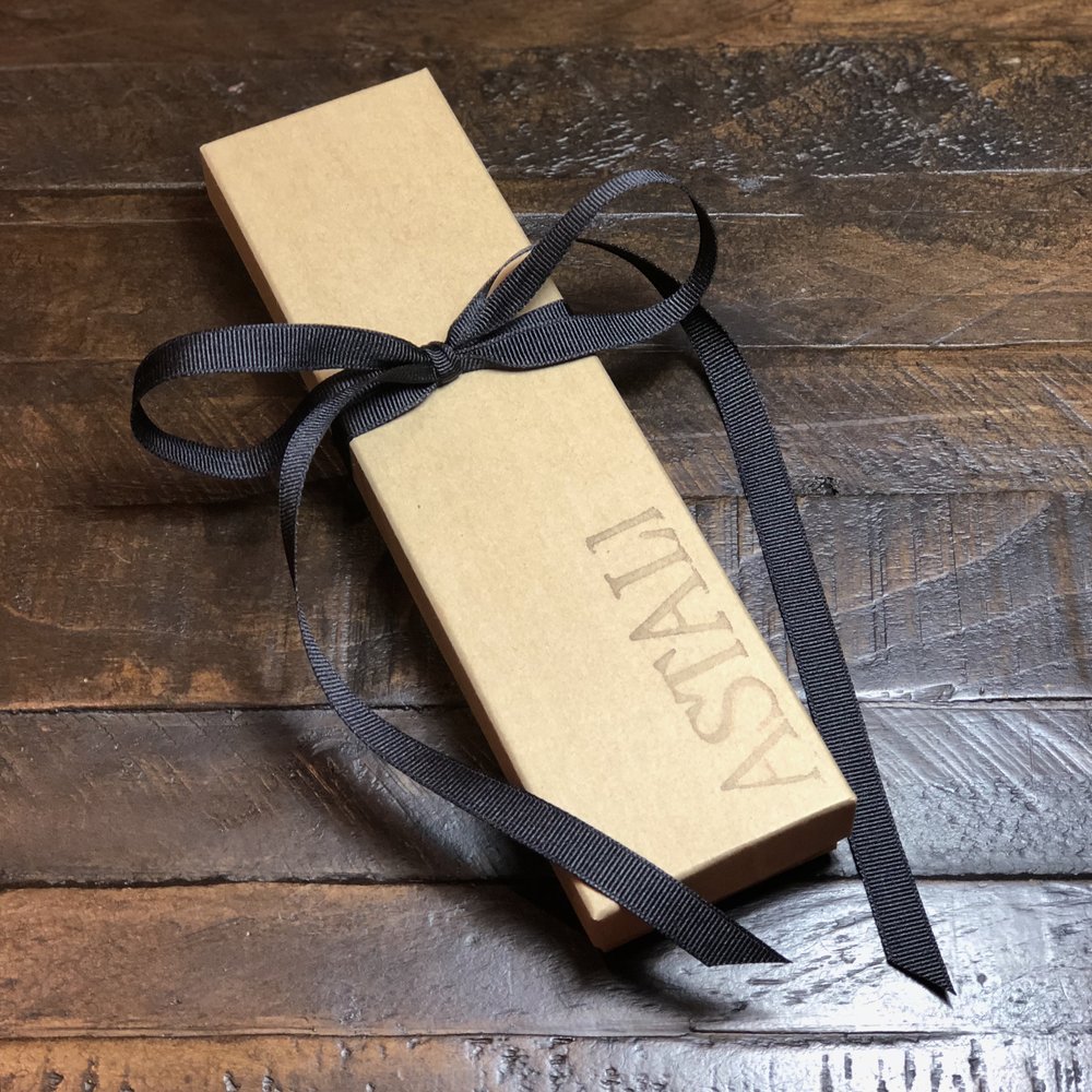 Leather Tassel Key Ring - Cream & Black — Astali Jewelry