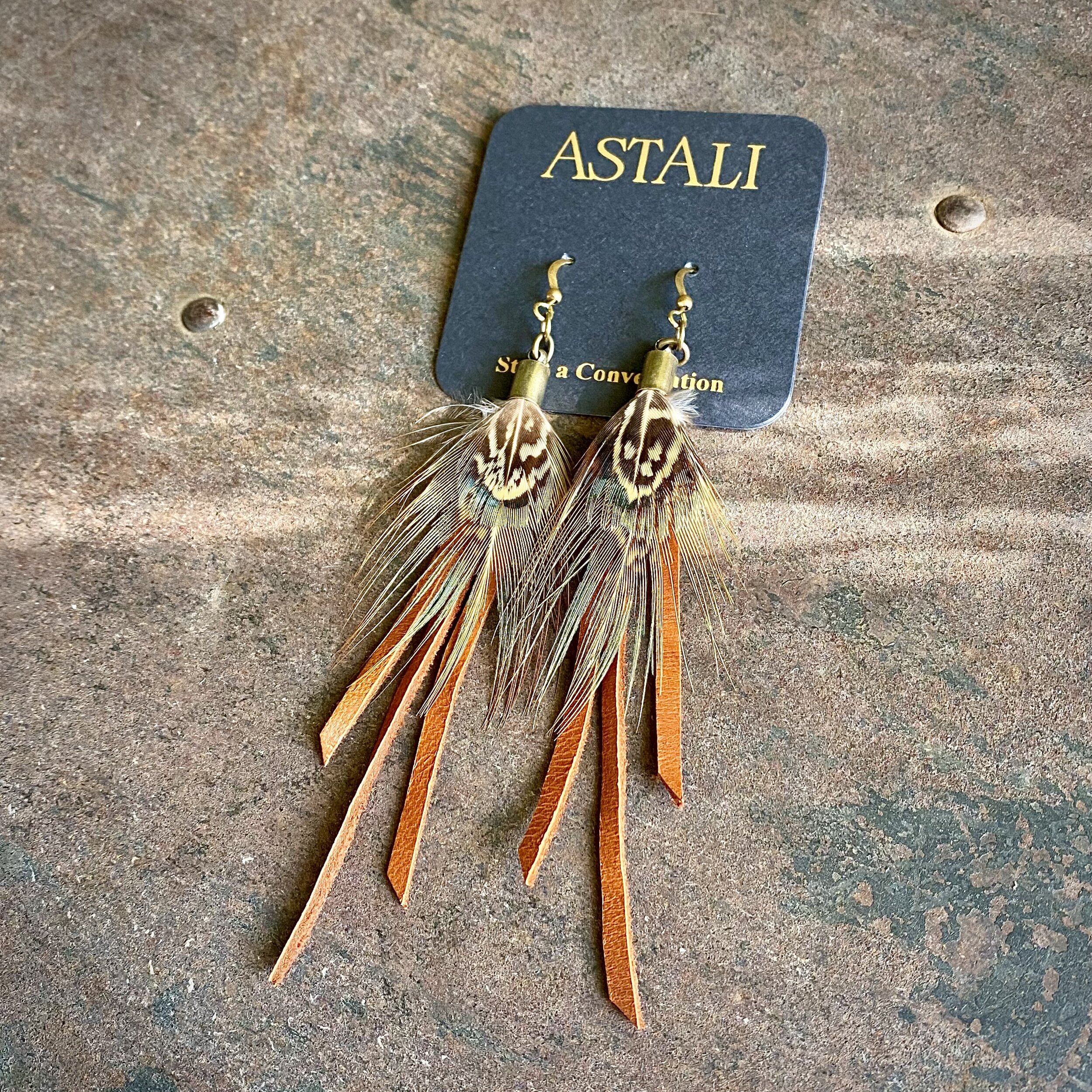 Pheasant Mini Tassel Earrings.jpg