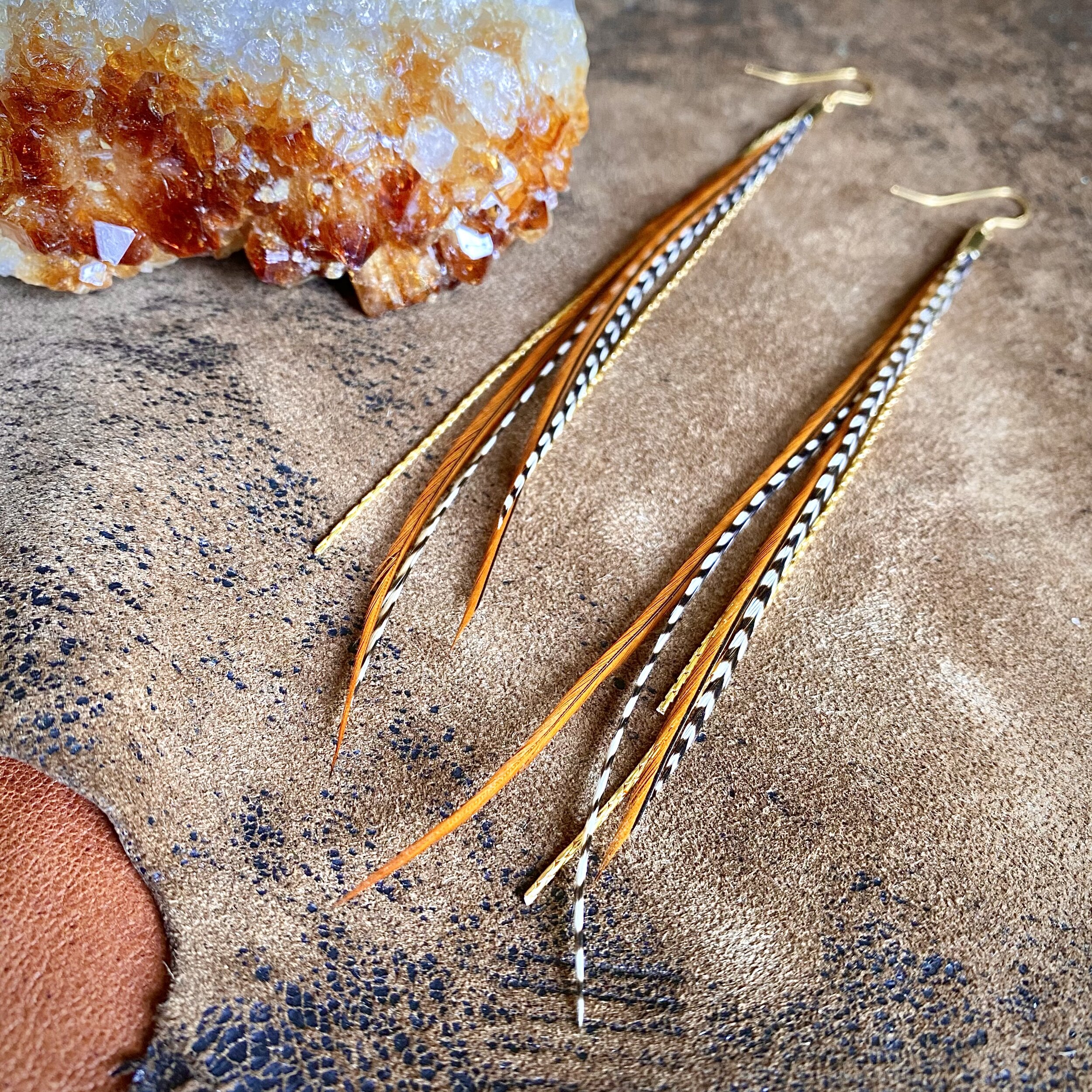 Buy Women Feather Earrings Long Tassel Bohemian Jewelry White Gold Wedding  Accessories… Online at desertcartINDIA