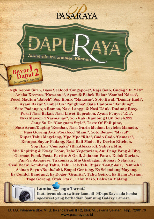 [UPDATED] Add this to Your List: "Dapuraya" Authentic Indonesian Kitchen