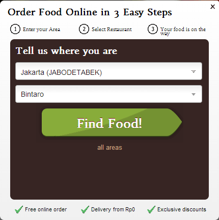 Enter your area.