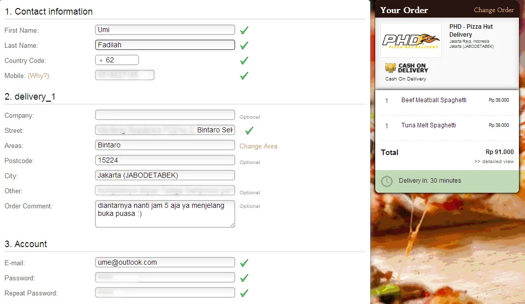 Enter your personal information.