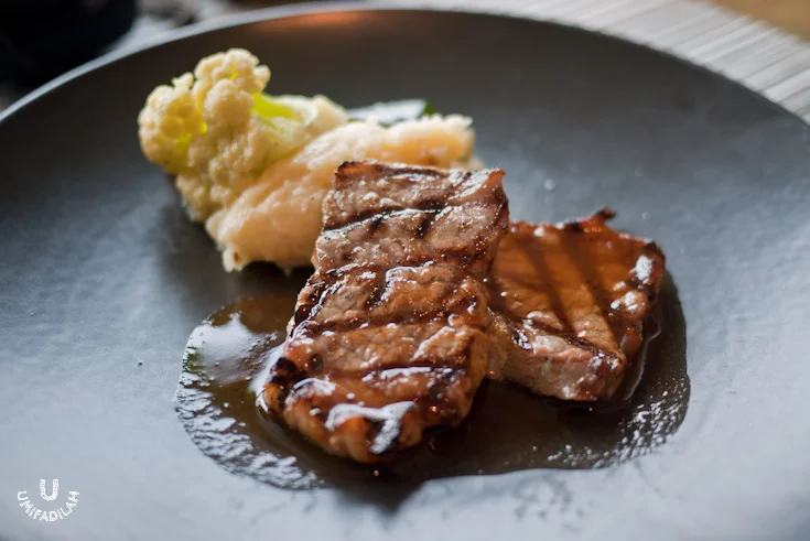 Grilled Wagyu Beef Prime Rib - Medium Rare. Wow, chewing was effortless even though I didn't know for sure what grade this was. Ordered twice until the cook gets it right: Medium Rare. Silky meat texture, perfect!