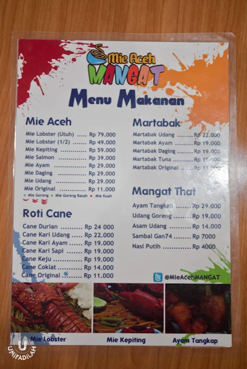 Menu 1 (click to zoom)