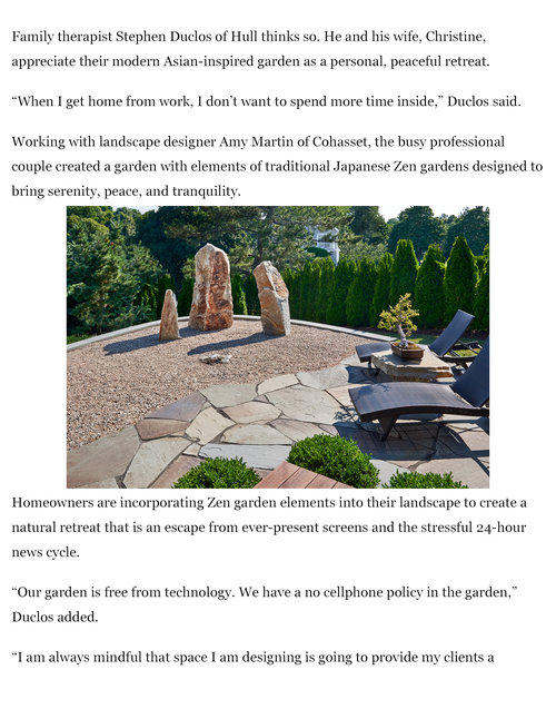 Boston Globe Zen Garden Offers A Quiet Retreat In Your Own Yard