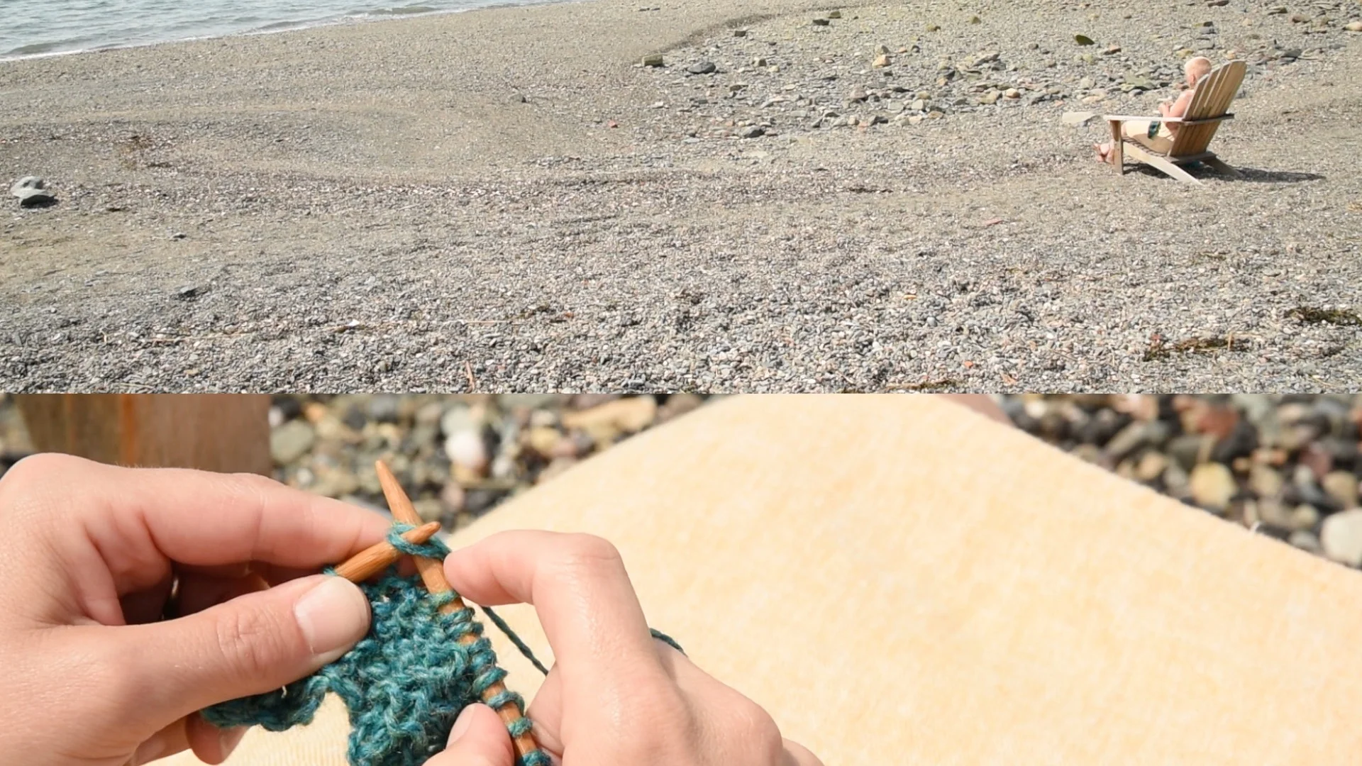 Meditations on the tide, still, 11min video, collaboration with Sue Murad
