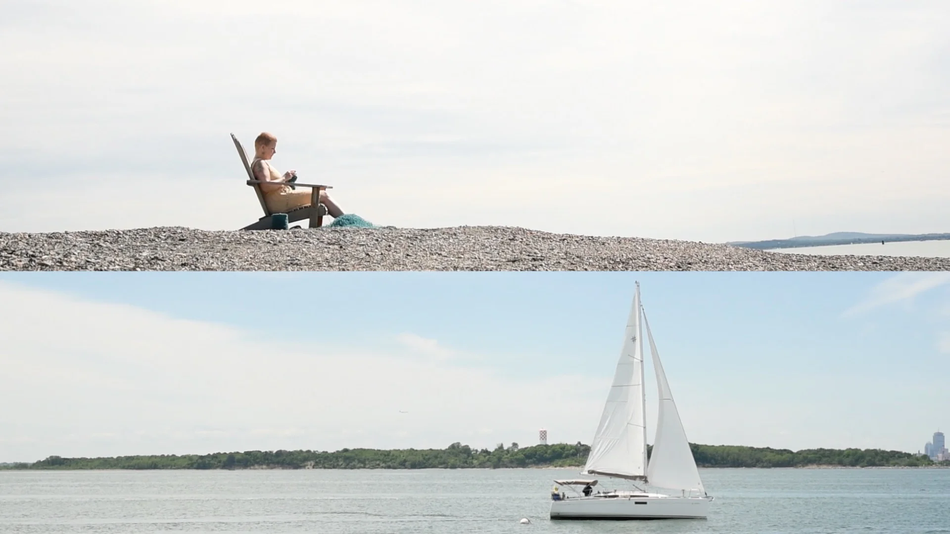 Meditations on the tide, still, 11min. video, collaboration with Sue Murad