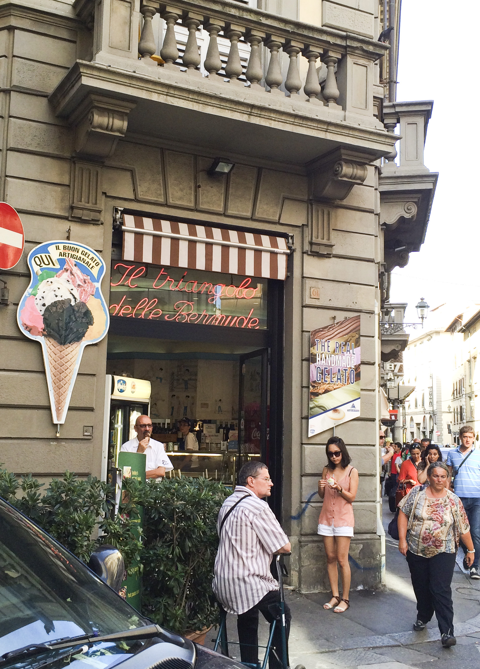 Our very first gelato!