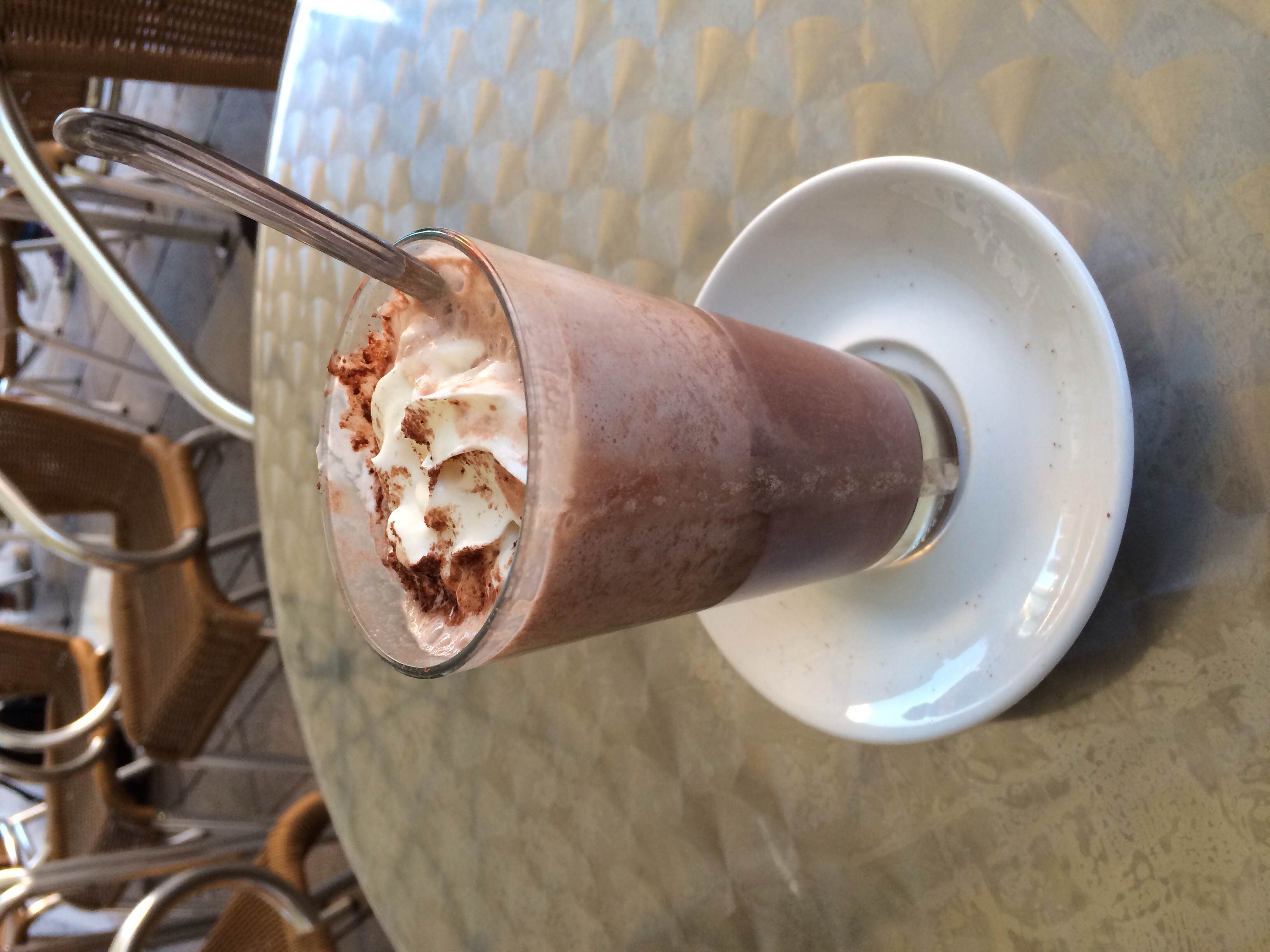 The best Cioccolata Calda (hot chocolate) we had in Italy—just walk around and find a cafe, they all taste similar.
