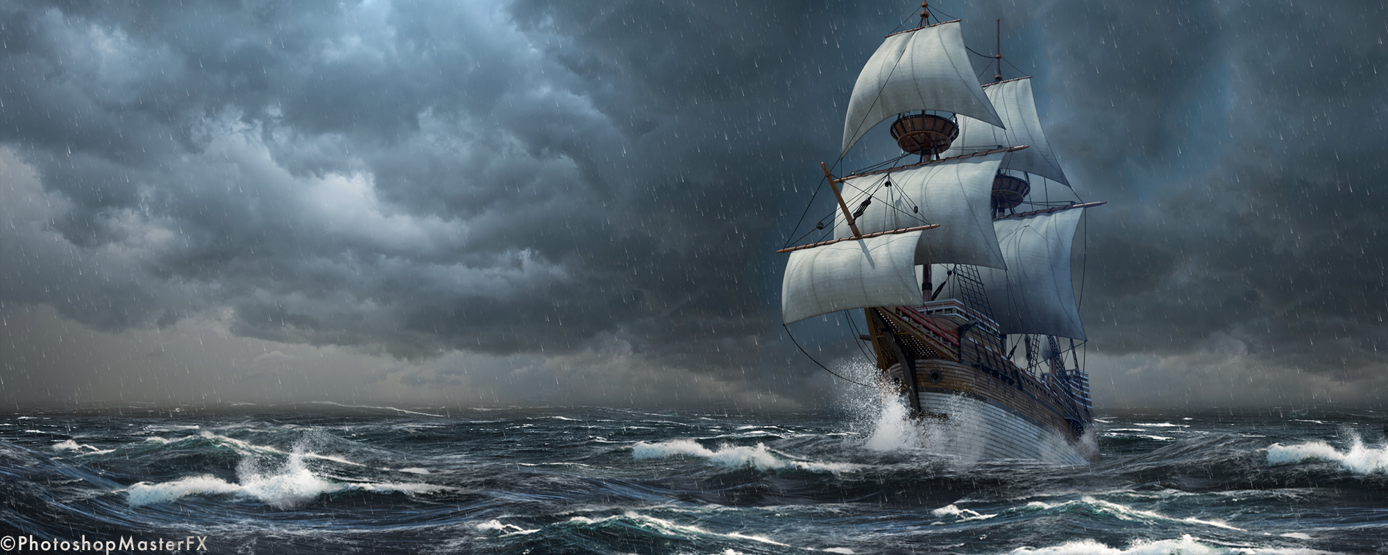3D Compositing: Ship at Sea